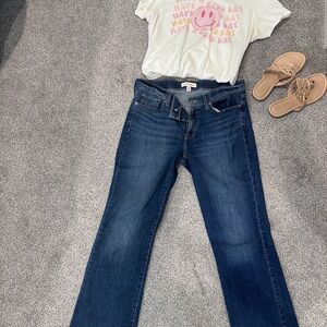 Lucky Brand Women's Boot Cut Jeans in Dark Blue Wash